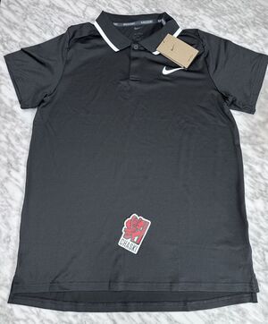Nike Court Advantage Dri-FIT Tennis Polo Black White Men's Large FD5317 010